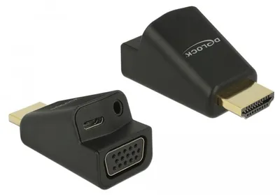 Obrázok produktu pre DeLOCK 65895, HDMI A, VGA & 3.5 mm Audio, Čierna