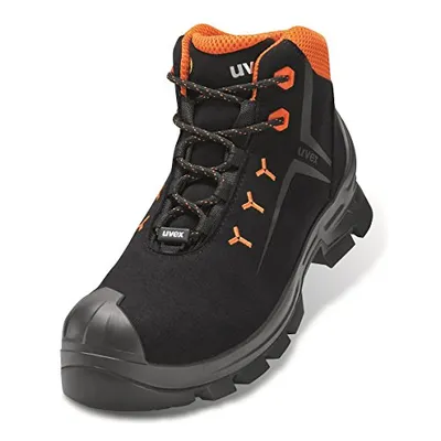 Produktbild von Uvex 2 MACSOLE S3 HI HRO SRC, 11/38, Unisex, Erwachsener, Sicherheitsstiefel, Schwarz, Orange, ESD, HI, HRO, S3, SRC, Schnürverschluss