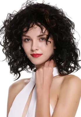 Produktbild von WIG ME UP Perücke Wild Lockig Kurz Kastanie Braun Mix DW-2698-2BH30
