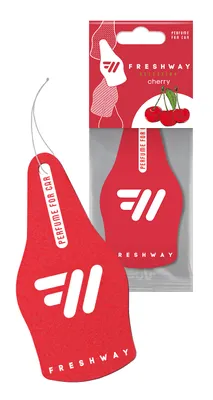 Produktbild von Lufterfrischer für das Auto, Trockener Lufterfrischer SELECTION von der Marke FRESH WAY, Duft: Kirsche