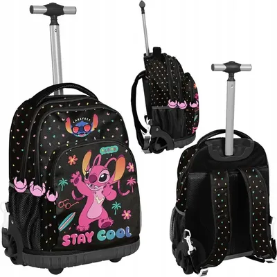 Immagine prodotto di Zaino trolley scuola trolley scuola zaino cartella zaino su ruote; Lilo e Stitch
