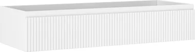 Obrázok produktu pre Mexen Rivel kúpeľňová skrinka 120 cm, 1 zásuvka, rebrovaná, biela matná - 91A20-12023-1-BF01