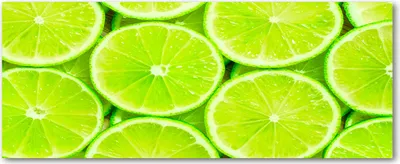Produktbild von Tulup® Glas-Bild Wandbild aus Glas - 125x50 - Wandkunst - Wandbild hinter gehärtetem Sicherheitsglas - Dekorative Wand für Küche & Wohnzimmer  - Essen & Getränke - Limetten - Grün