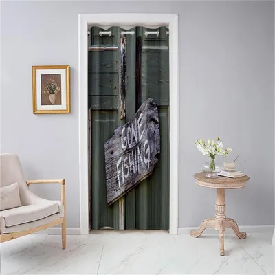 Obrázok produktu pre Záves na dvere s okami, nepriehľadný, 130x150 cm, štýl C