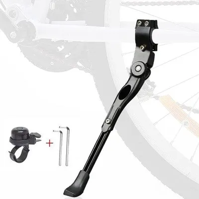 Produktbild von Famanu Fahrradständer Aluminiumlegierung, stabile Seitenstütze für Mountainbike oder Citybike – Schwarz