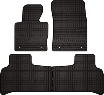 Obrázek produktu pro Gumové autokoberce pro na míru pro Range Rover III L322 Vogue (2001-2012, SUV) černé, sada 4 ks, s úchyty