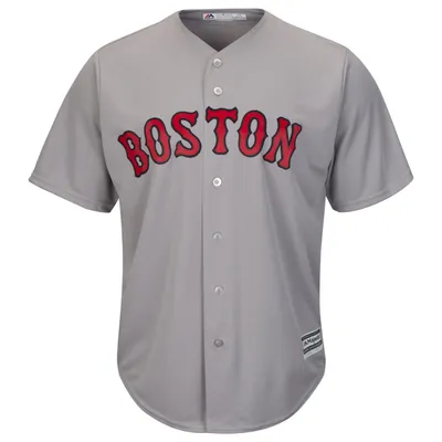 Produktbild von MLB Boston Red Sox Baseball Trikot Cool base Majestic Jersey grau (S)
