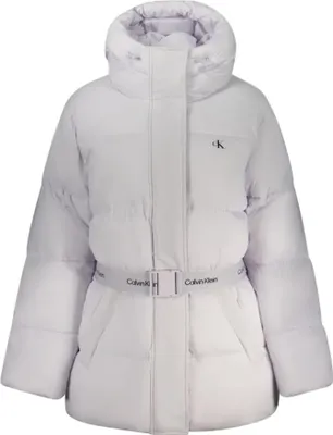 Produktbild von Violette Damenjacke: Wasser- und Windschutz mit Kapuze & Gürtel
