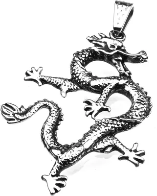 Produktbild von Edelstahl Anhänger aus 316L Drache Dragon