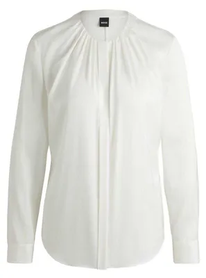 Produktbild von Boss - Bluse für Damen, Seide, Regulär, Langärmlig GT17902 (30 DE) (Weiß)