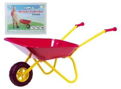 Obrázok produktu pre Plechové koliesko Yupee, veľké, červené, 78 x 40 x 32 cm, v krabici