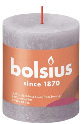 Produktbild von Bolsius rustiek stopkaars, lavendelblauw 80x68MM