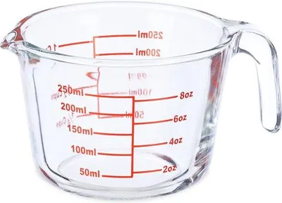 Produktbild von Famanu Messbecher 250 ml - hitzebeständig, mikrowellengeeignet