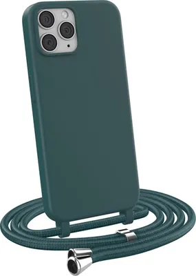 Produktbild von Handykette für Apple iPhone 11 Pro - Handyhülle mit Schnur Cover in Dunkelgrün