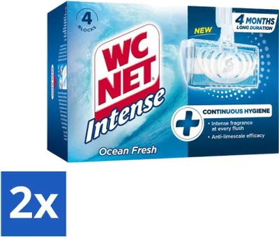 Image de Réseau WC – Bloc WC – Ocean Fresh – 4 blocs - Pack économique - 2 pièces