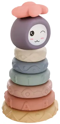 Produktbild von bunte Silikon Stapelturm Bausteine für Babys
