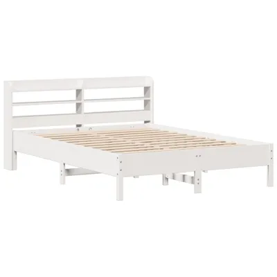 Obrázek produktu pro Postel bez matrace bílá 135 x 190 cm masivní borovice