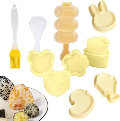 Produktbild von Onigiri Form Sushi Maker Set, 10 Formen, für selbstgemachten Sushi,