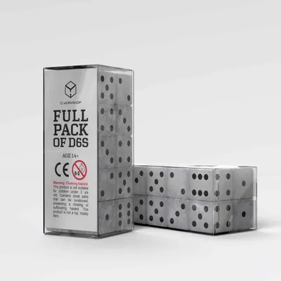 Image de Q Workshop Würfel Set Full Pack D6 Pearl (20)