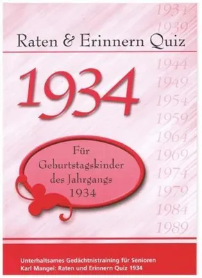 Obrázek produktu pro Raten & Erinnern Quiz 1934