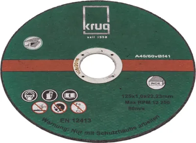 Produktbild von 100 Stück Trennscheibe Inox C 125x1.0 mm für Edelstahl Metal Blech Eisen