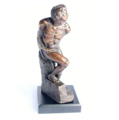 Produktbild von DeAgostini Skulptur Sklave-Sockel Statue Deko, modernes Design Handarbeit Skulptur Figur(1 St.,Mythologie,Kunst figur,Tischdeko,mit Bronze überzogen)