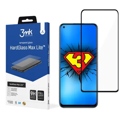 Produktbild von 3mk Display Gehärtetes Glas HardGlass Max Lite für Realme 8 5G 0,3mm 9H