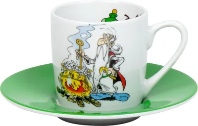 Produktbild von KÖNITZ 1150532055 Espressotasse Asterix Espresso ist fertig! 85 ml, Porzellan