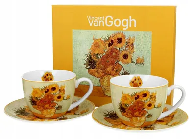 Obrázek produktu pro Duo Sada 2x Šálek s podšálkem 250 ml Van Gogh Sunflowers