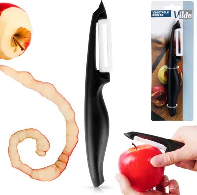 Obrázek produktu pro Vilde škrabka na ovoce a zeleninu loupací nůž keramická škrabka vertikální 19 cm