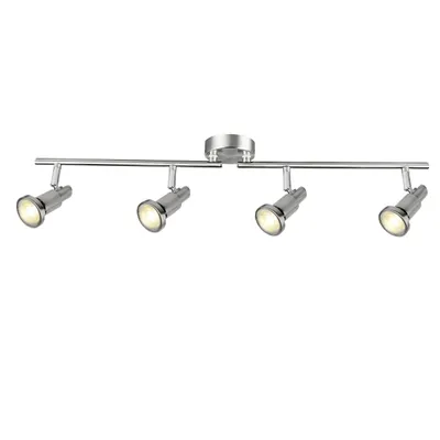 Produktbild von Brilliant LED Deckenstrahler Ryan Eisen 4-flammig 4 x 5W GU10 1520lm warmweiß 3000K schwenkbar