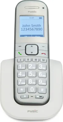 Produktbild von Fysic FX-9000 - DECT-Telefon für Senioren mit großen Tasten und 1 Mobilteil, Weiß