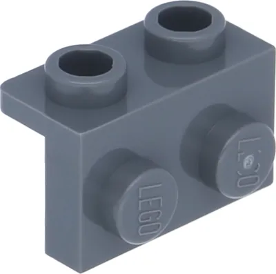 Produktbild von LEGO: 20x Winkelplatte Dunkelgrau 1x2 / 1x2