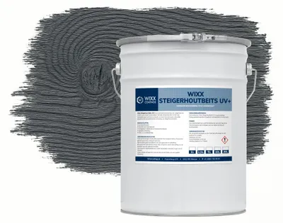Productafbeelding van Wixx Steigerhoutbeits UV+ - Antraciet - 1L