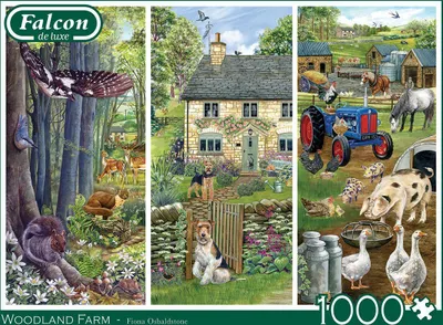 Produktbild von Falcon de luxe Falcon - Woodland Farm (1000 Teile), 1000 Stück(e), Bauernhof, 12 Jahr(e)