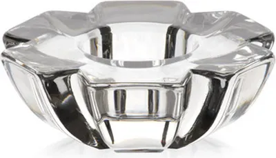 Produktbild von Teelichthalter Heaven Schneeflocke 10,5 cm flach, aus Bleikristall