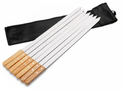 Image de JL Cuisine - Brochettes pour barbecue - Acier inoxydable - 60 cm, Image générée par une IA
