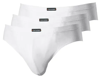 Produktbild von Ceceba Slip 3er Pack, Farbe:Weiß, Wäschegröße:4XL, Präzise Farbe:weiß 2670-1000