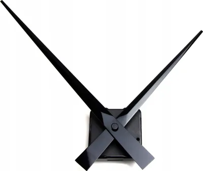 Produktbild von Geräuschloses Uhrwerk + SCHWARZE Zeiger 22cm, Ersatzuhrwerk, Leises Uhrwerk Set