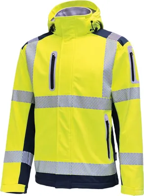 Produktbild von Vizwell Warnschutz-Softshelljacke VW177T Gr. XL gelb