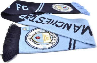 Obrázek produktu pro Fotbalová šála Manchester City FC BS447 (jedna velikost) (světle modrá/tmavě modrá/zlatá)