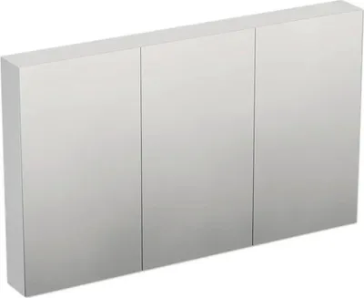 Produktbild von Jungborn Spiegelschrank TRENTA 120 x 14,4 x 72 cm weiß matt 3-türig IP 44