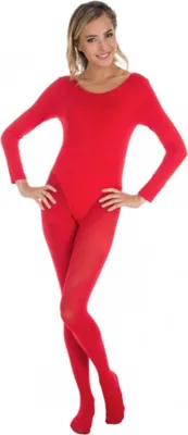 Produktbild von Damen Langarm Body, Rot, Größe L-XL