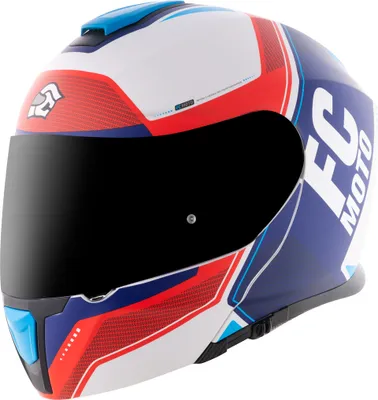 Obrázek produktu pro FC-Moto Novo Circuit sklopná helma, modrá/červená/bílá, M (57/58)