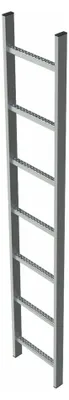 Produktbild von Zarges Schachtleiter 300mm lichte Breite 4 Sprossen Stahl verzinkt
