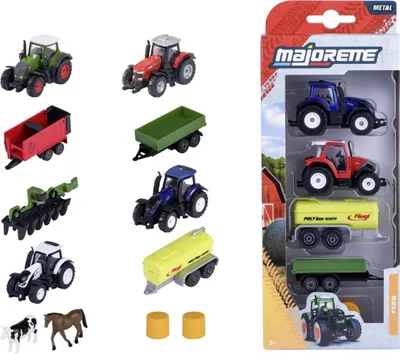Obrázek produktu pro Majorette Farm 5 Pieces Set, Sada vozidel, 3 rok/roky, Kov, Vícebarevný