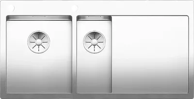 Zdjęcie produktu dla BLANCO CLARON 6 S-IF, Zlew wpuszczany, Stal nierdzewna, Stal nierdzewna, Prawy, 60 cm, Niemcy