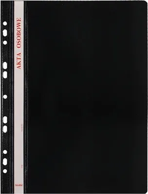Image de Classeur A4 en PVC pour fichiers personnels + pochette ABCD - noir