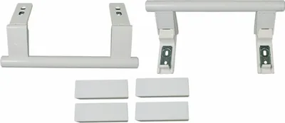 Produktbild von 2x Türgriffsatz Hebelgriff Kühlschrankgriff Türgriff Stangenform Liebherr 9096036 Kühlgerät Kühlschrank Kühlgefrierkombination eingesetzt in KGNV KGB KSD KGB KGT KSDP KGBN