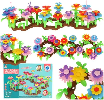 Produktbild von Blumen kreative Blöcke Blumengarten 104 Elemente